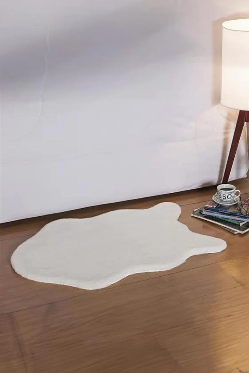 Produto Tapete Niazitex Pele Bangor 0,60 X 1,80 Borrego Marfim
