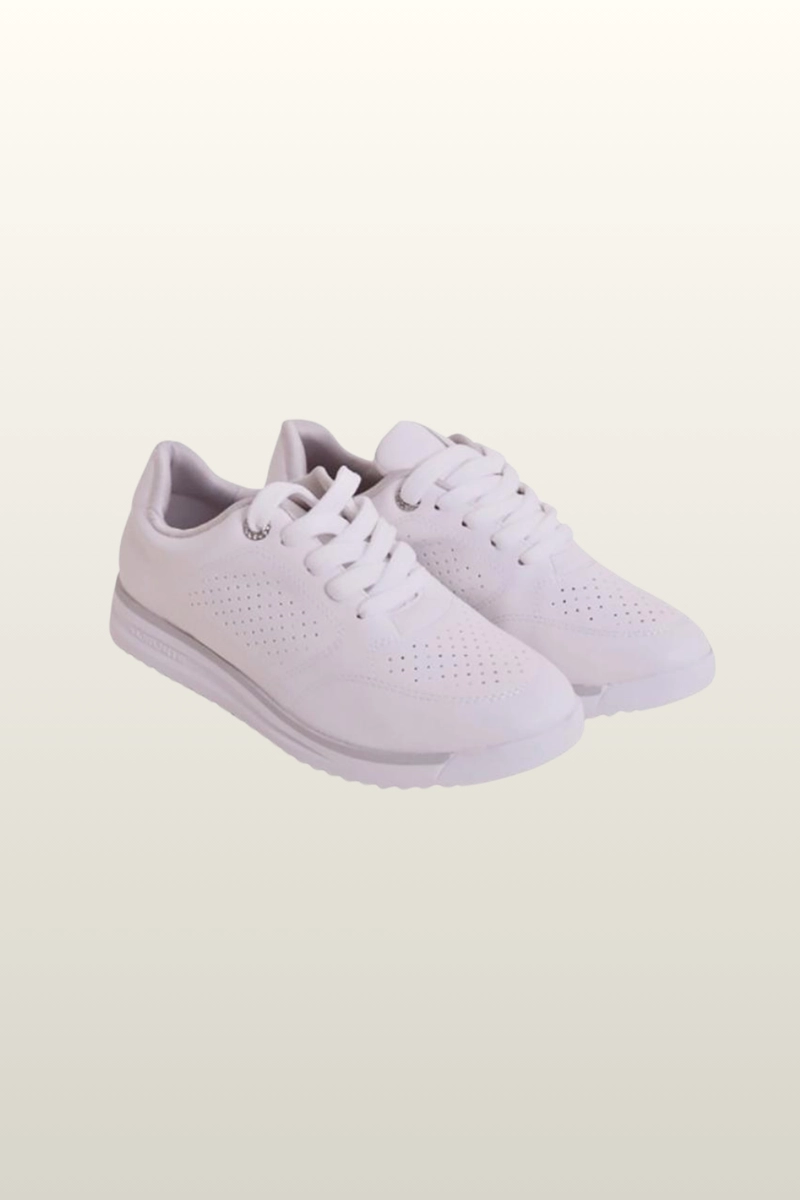 Tenis Via Marte Napa Feminino Branco e Bege Produto Tenis Via Marte Napa Feminino Branco e Bege