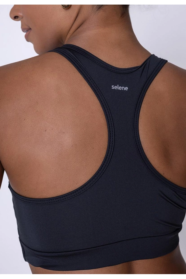 Produto Top Selene Bojo Removível Feminino Preto 