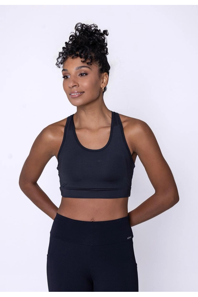 Produto Top Selene Bojo Removível Feminino Preto 