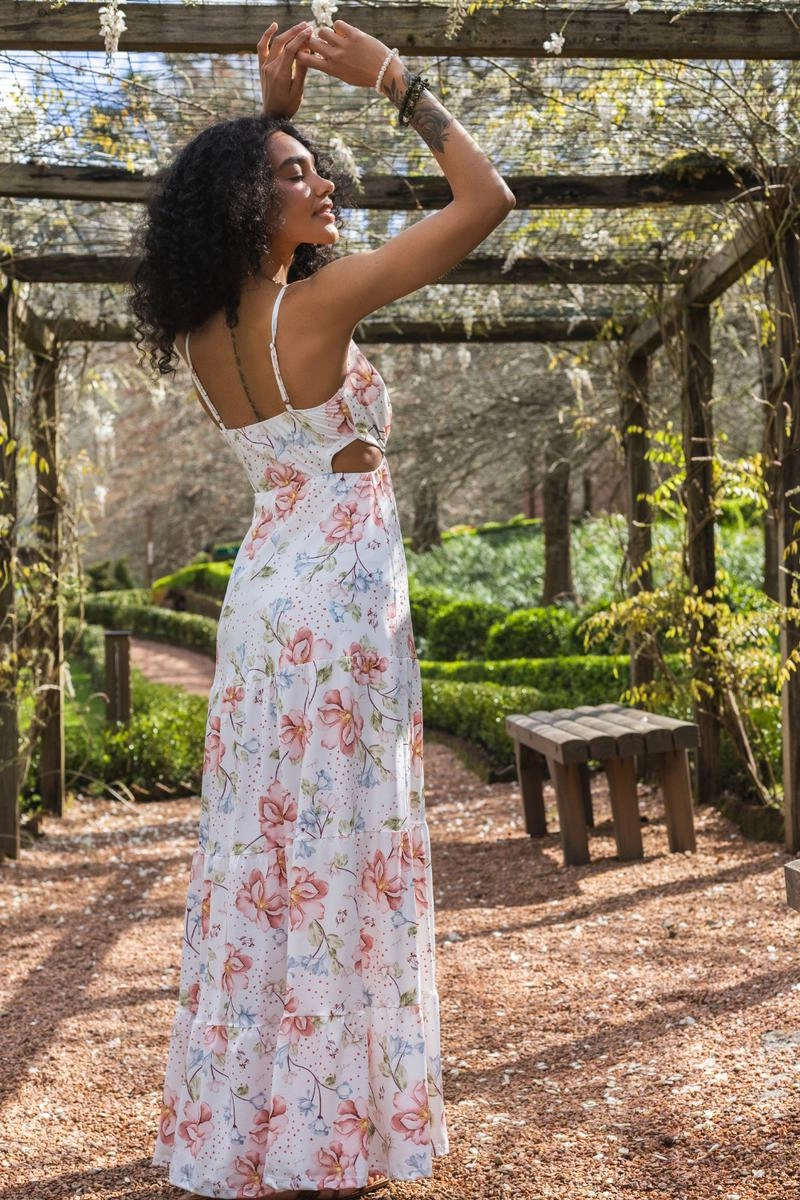 Vestido Gabip Floral com Alça Babado Feminino Produto Vestido Gabip Floral com Alça Babado Feminino