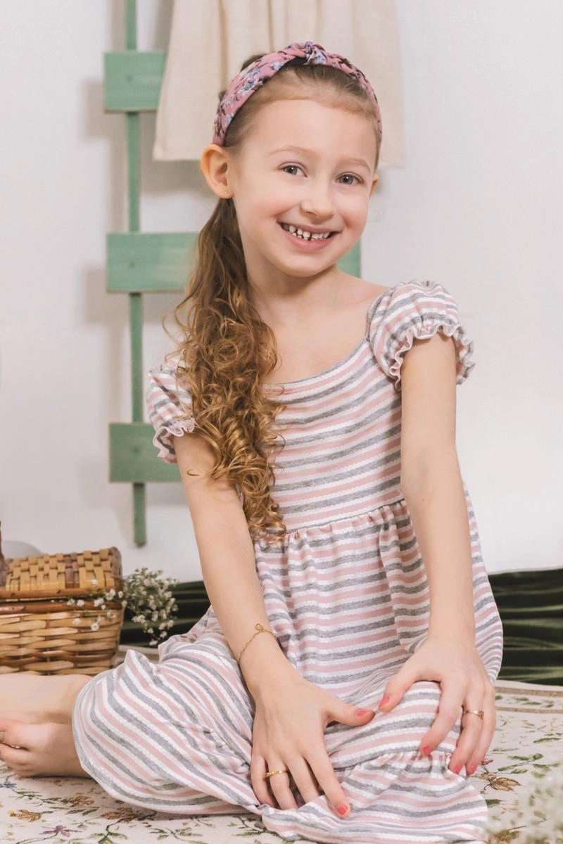 Vestido Coccinelle Ciganinha Listrado Infantil Feminino Produto Vestido Coccinelle Ciganinha Listrado Infantil Feminino