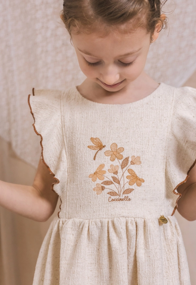Vestido Coccinelle Tweed Babado Infantil Feminino Produto Vestido Coccinelle Tweed Babado Infantil Feminino
