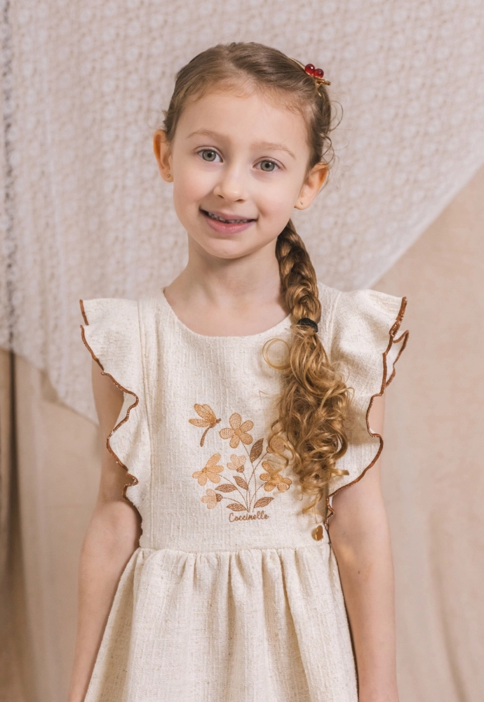 Vestido Coccinelle Tweed Babado Infantil Feminino Produto Vestido Coccinelle Tweed Babado Infantil Feminino