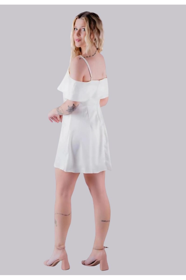 Produto Vestido Gabip Crepe Feminino Off White