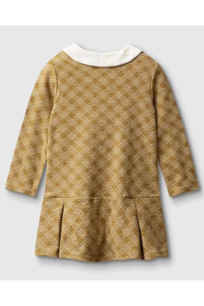 Produto Vestido Malwee Gola Xadrez Infantil Feminino Marrom