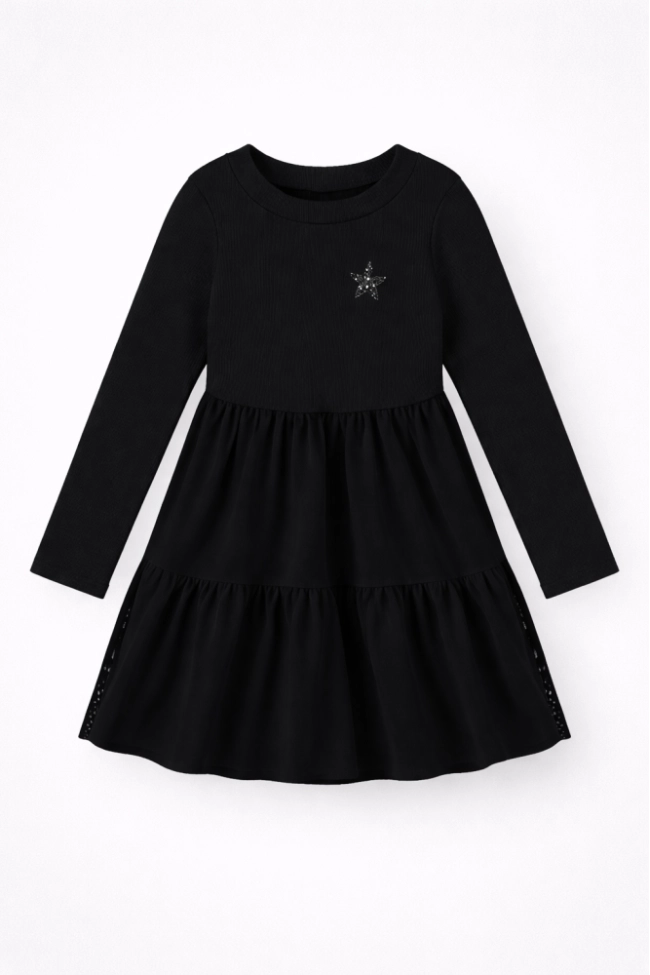 Vestido Malwee Tule Strass Infantil Feminino Preto Produto Vestido Malwee Tule Strass Infantil Feminino Preto