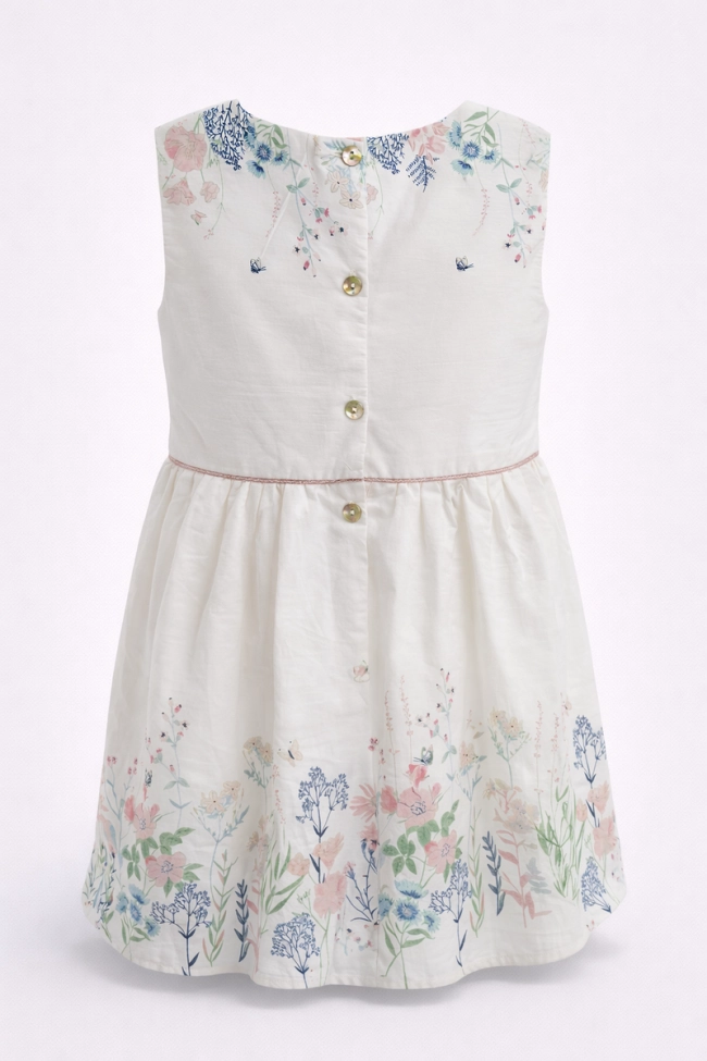 Produto Vestido Rovitex Tricolini Infantil Feminino Off White 