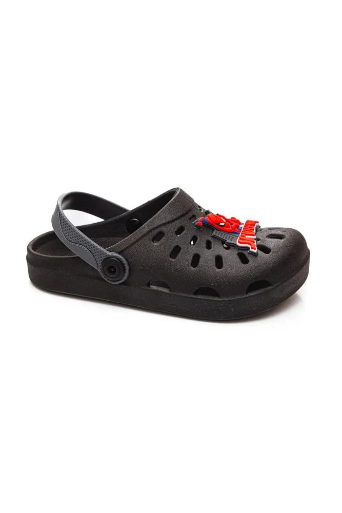 Produto - Babuche Grendene Marvel Infantil Preto e Vermelho 