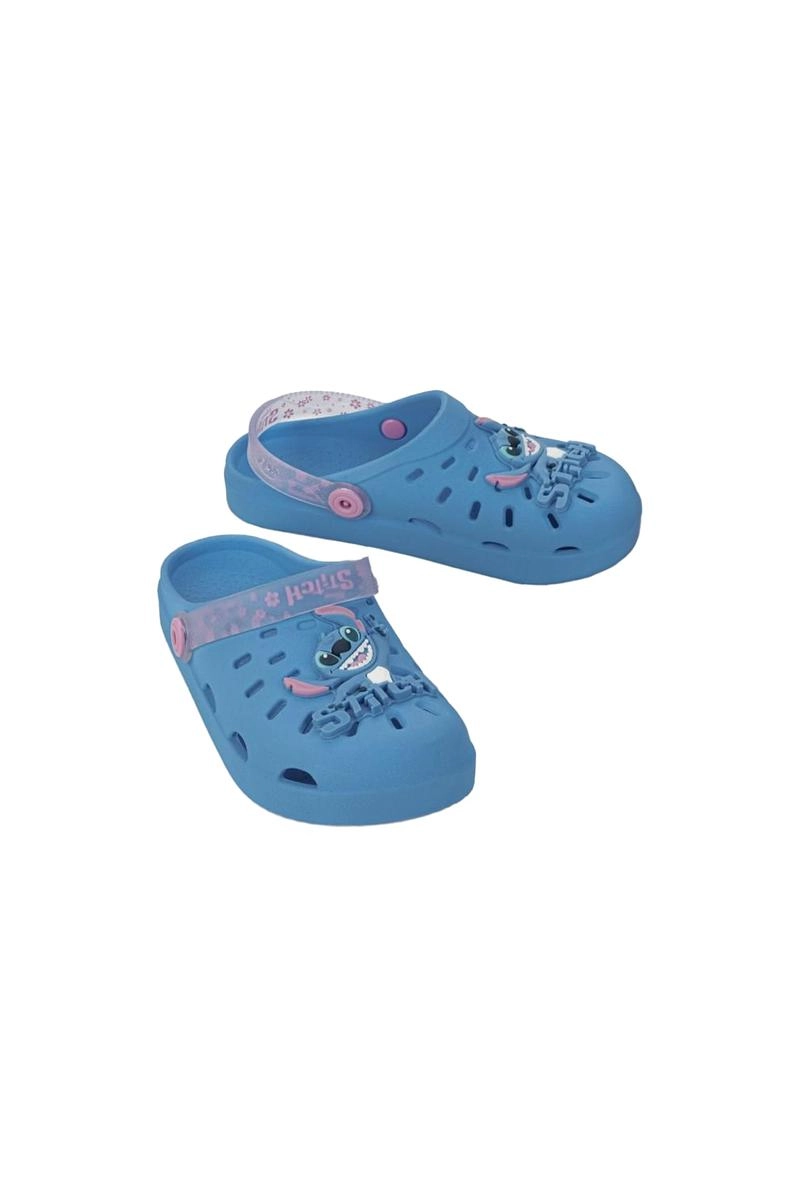 Babuche Infantil Azul Disney Urban Stitch Grendene Kids