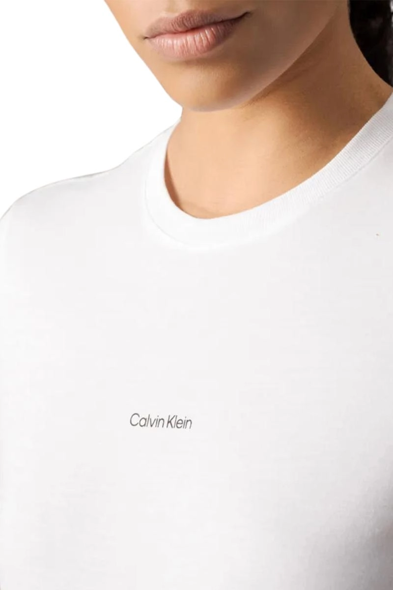 Baby Look Calvin Klein Feminina Branca 