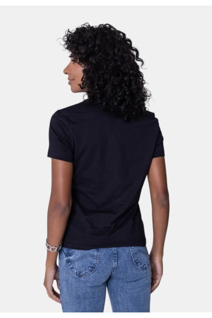 Baby Look Calvin Klein Feminina Preta Produto Baby Look Calvin Klein Feminina Preta