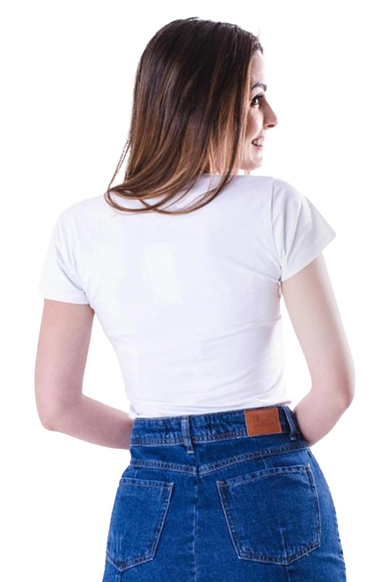 Baby Look Crocker Feminina Branco