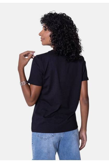Baby Look Tommy Hilfiger Feminina Preta Produto Baby Look Tommy Hilfiger Feminina Preta