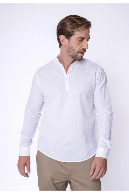 Produto - Bata Ogoch Manga Longa Masculina Branca