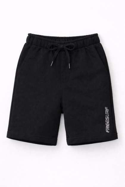 Bermuda FreeSurf Moletom Juvenil Masculino Preto Produto - Bermuda FreeSurf Moletom Juvenil Masculino Preto
