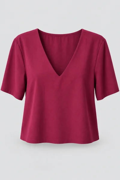Blusa Feminina Cropped Manga Curta Ellen One Produto Blusa Feminina Cropped Manga Curta Ellen One