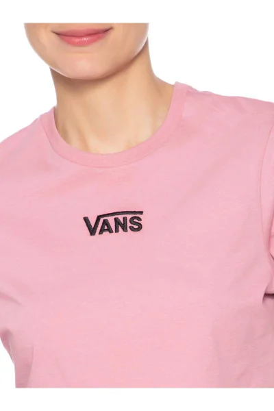 Camiseta Cropped Vans Feminina Flying V Crew Crop II Rosa Produto Camiseta Cropped Vans Feminina Flying V Crew Crop II Rosa