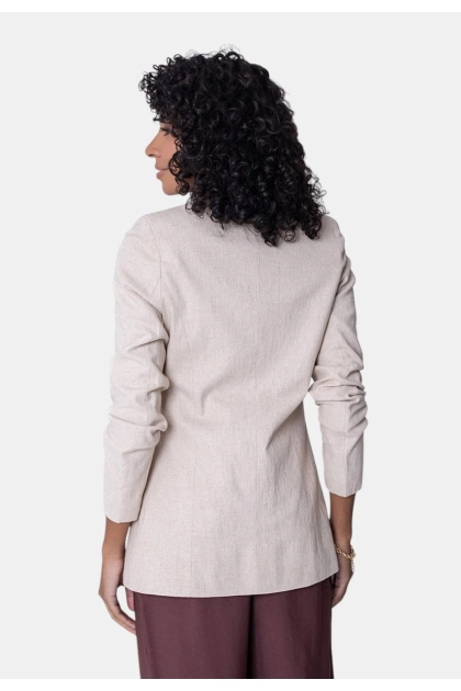 Blazer La Marca Linho Feminino Natural Produto Blazer La Marca Linho Feminino Natural