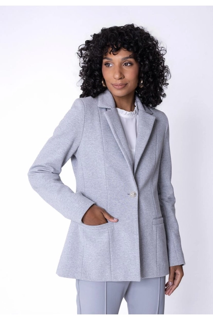 Produto - Blazer Malha La Marca Feminino Cinza