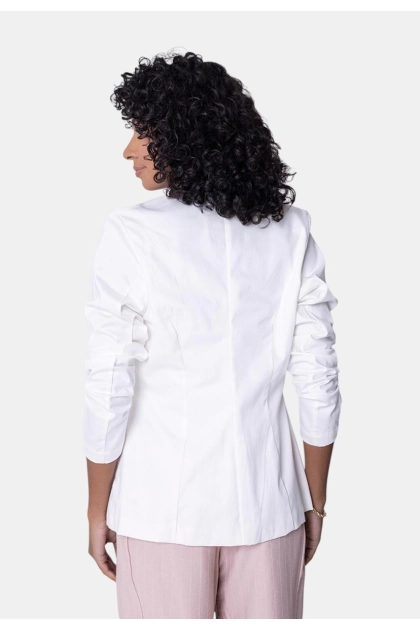Blazer Pitt Alfaiataria Feminino Branco Produto Blazer Pitt Alfaiataria Feminino Branco