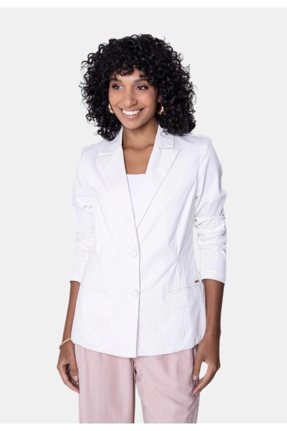 Produto - Blazer Pitt Alfaiataria Feminino Branco