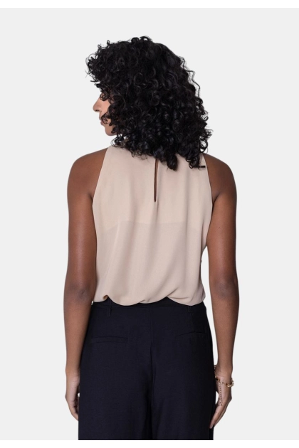 Blusa 3H Manga Curta Crepe Feminina Produto Blusa 3H Manga Curta Crepe Feminina