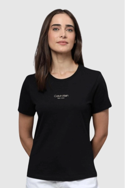 Produto - Blusa Calvin Klein Manga Curta Feminino Preto 