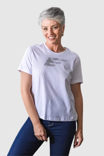 Produto - Blusa Ellus Manga Curta Feminina Branca