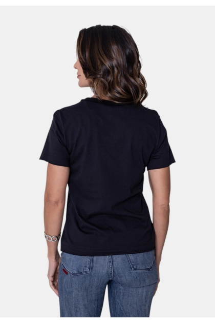 Blusa Ellus Manga Curta Feminina Preta Produto Blusa Ellus Manga Curta Feminina Preta