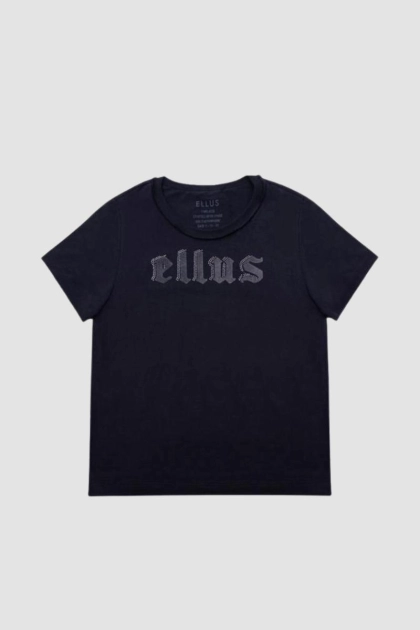 Produto - Blusa Ellus Manga Curta Feminina Preta