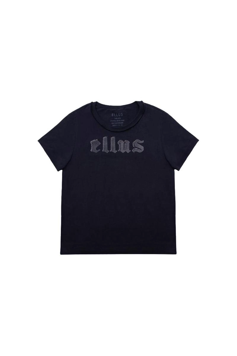 Blusa Ellus Manga Curta Feminina Preta