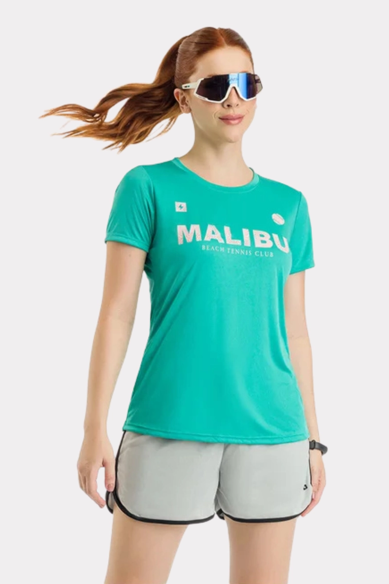 Produto - Blusa Endorfina Dry Fit com Estampa Feminina Acqua