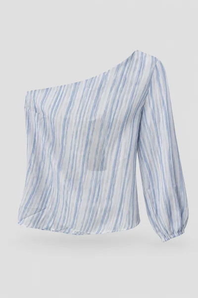 Blusa Feminina Gabip Um Ombro Só Azul Produto Blusa Feminina Gabip Um Ombro Só Azul