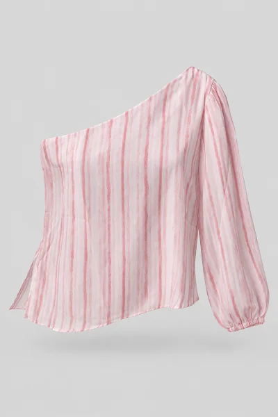 Blusa Feminina Gabip Um Ombro Só Rosa Produto Blusa Feminina Gabip Um Ombro Só Rosa