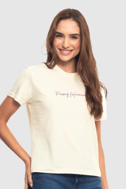 Produto - Blusa FreeSurf Manga Curta Feminino Off White 