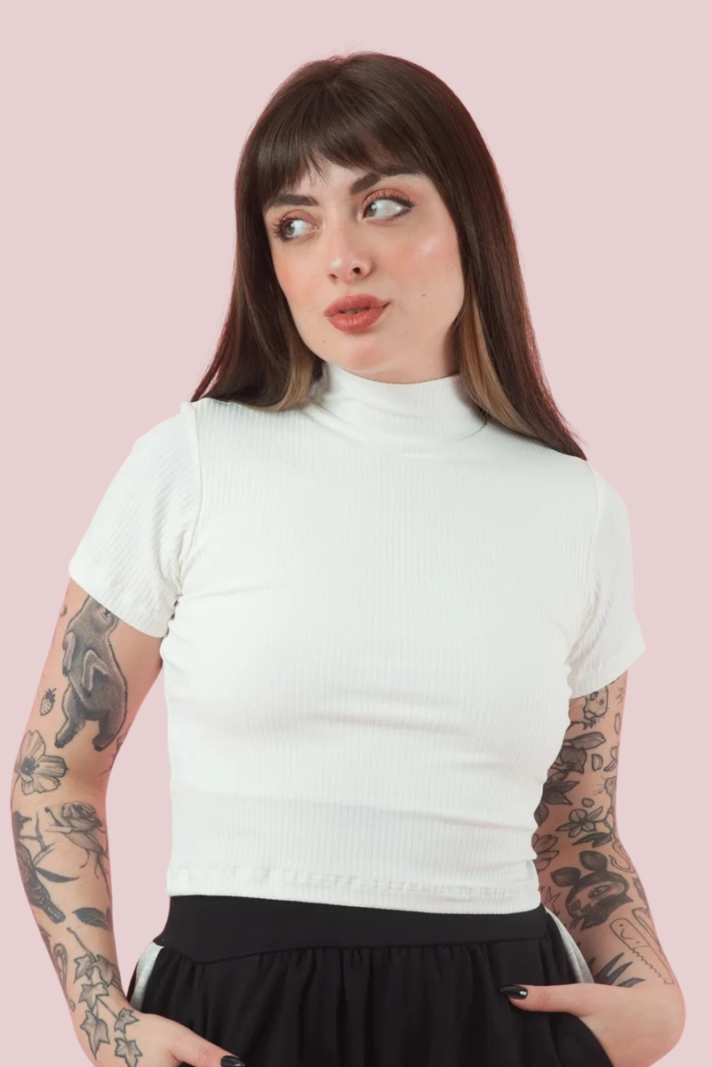 Produto - Blusa Gabip Canelada Feminina Off White 