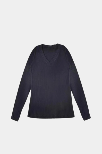 Produto - Blusa Gabip Canelada Manga Longa Feminina Preta