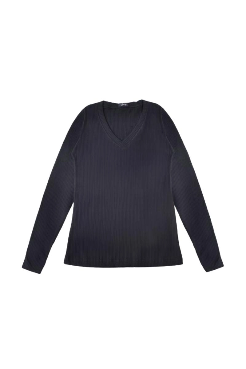 Blusa Gabip Canelada Manga Longa Feminina
