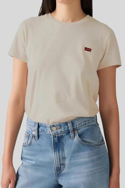 Produto - Blusa Levis Manga Curta Feminina Bege