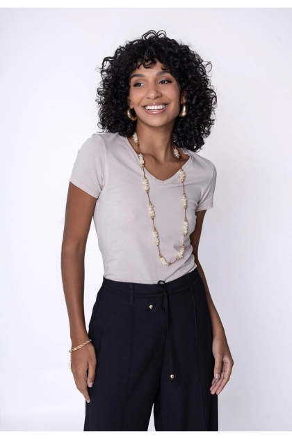 Produto - Blusa Malwee Manga Curta Feminino