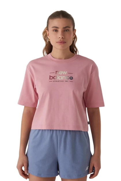Produto - Blusa New Balance Cropped Manga Curta Feminina 