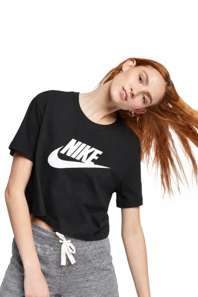 Blusa Nike Manga Curta Algodão Essential Feminino Produto Blusa Nike Manga Curta Algodão Essential Feminino