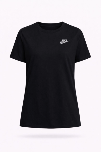 Produto - Blusa Nike Manga Curta Alongada Tee Club Feminina Preta