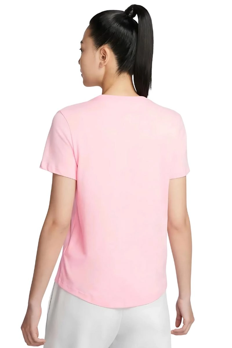 Blusa Nike Manga Curta Alongada Tee Club Feminina Rosa