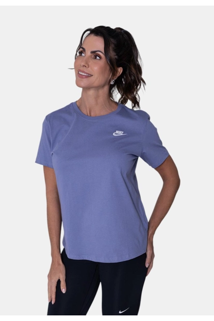 Produto - Blusa Nike Manga Curta Club Essentials Feminina Azul 