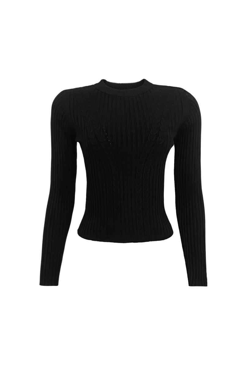 Produto - Blusa Sea Brazil Cropped Manga Longa Feminina Preta
