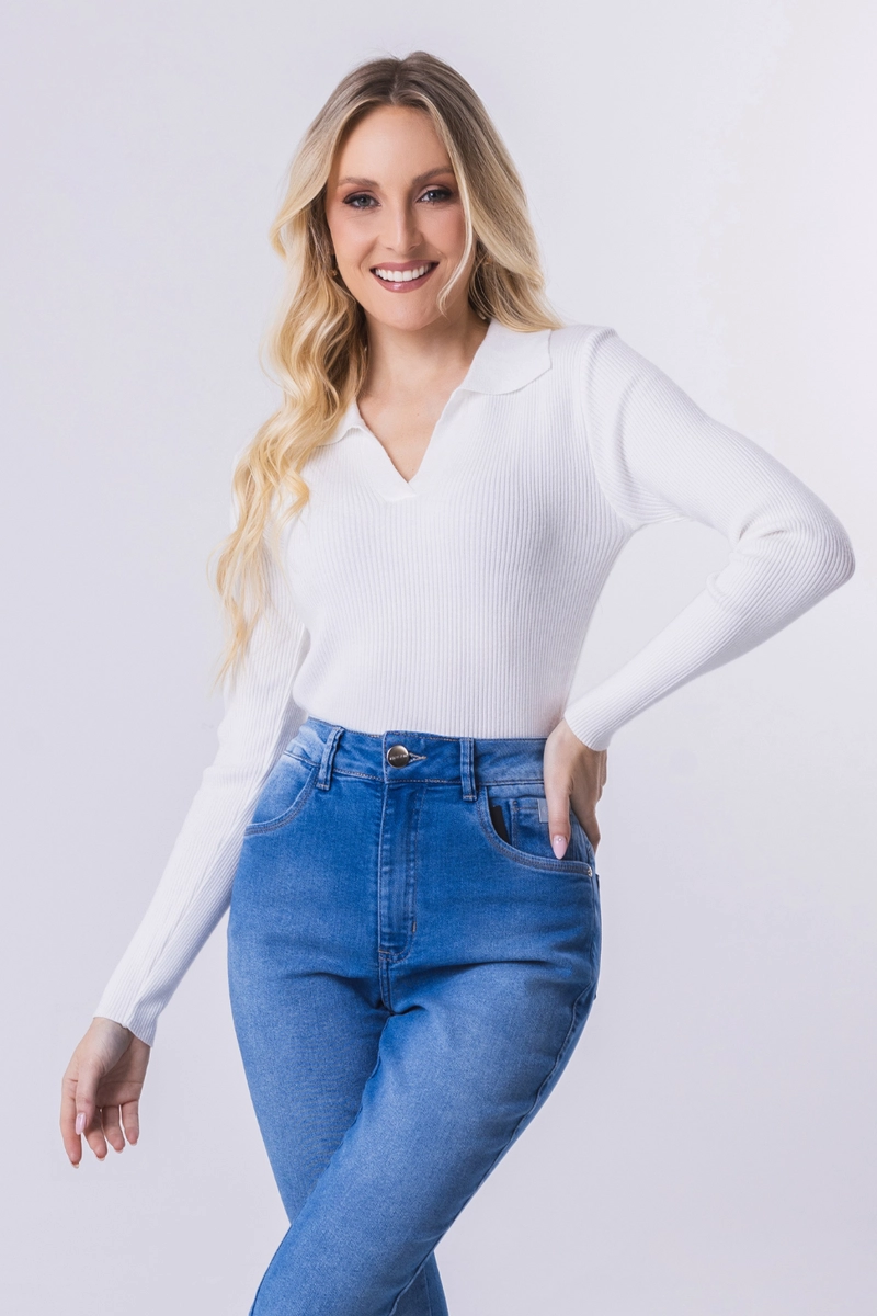 Produto - Blusa Sea Brazil Cropped Modal Feminino Branco