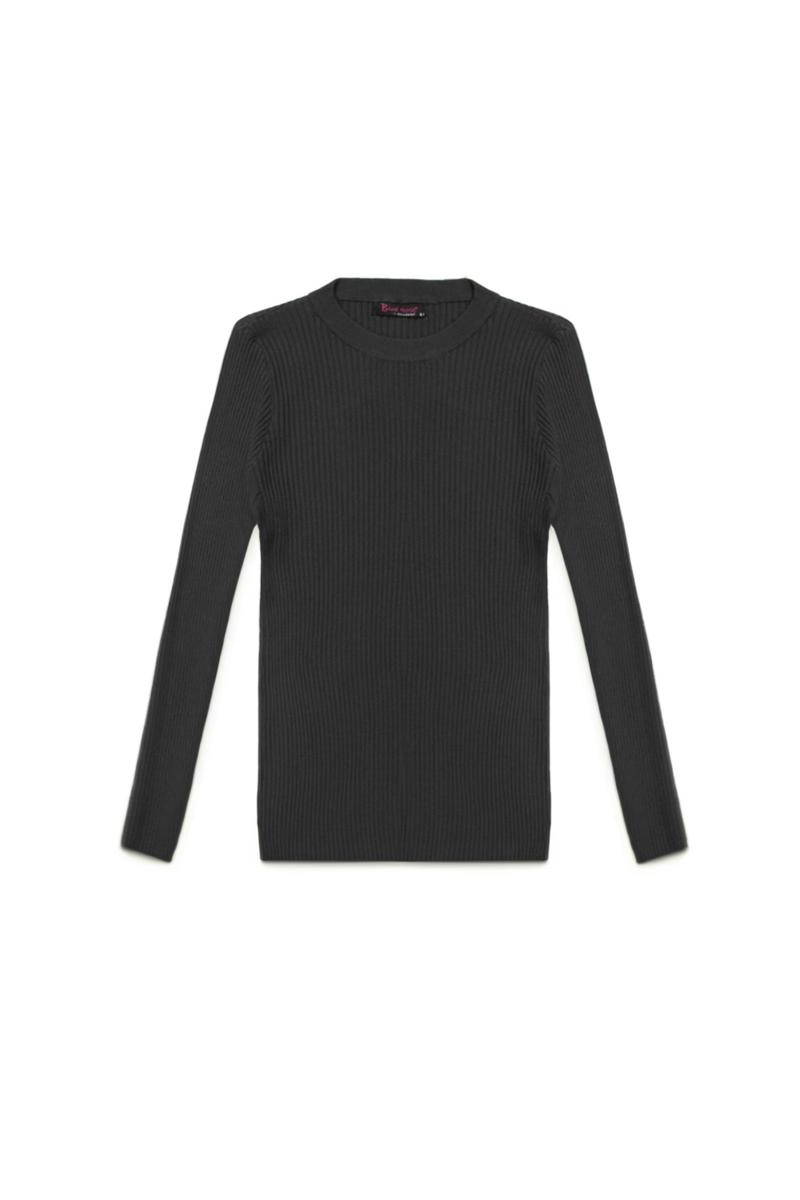 Produto - Blusa Sea Brazil Modal Gola Oval Feminina Preta