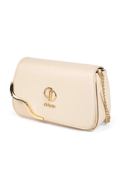 Bolsa Feminina Dakota Transversal com Corrente Bege Tule Produto Bolsa Feminina Dakota Transversal com Corrente Bege Tule